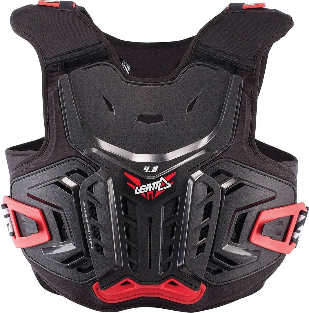 Leatt 4.5 Junior Kids Chest Protector, black-red, Size S M, black-red, Size S M