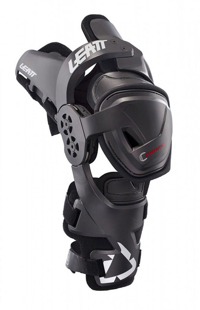 Leatt C-Frame Kids Knee Protectors, black-grey, black-grey, Size One Size