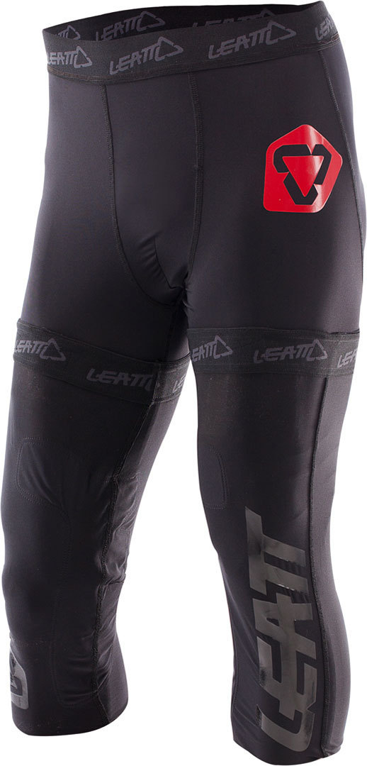 Image of Leatt Knee Brace Pantaloncini corti, nero-rosso, dimensione XL 2XL