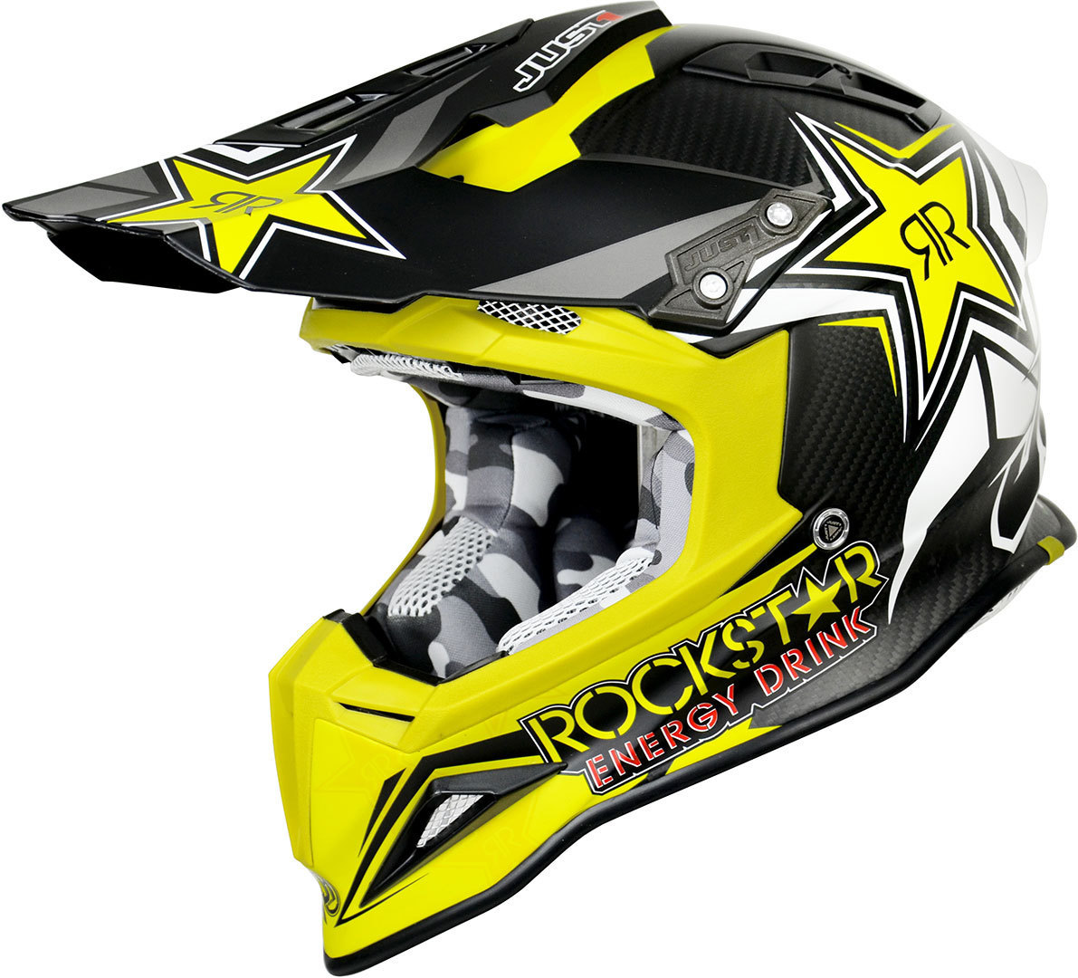 Just1 J12 Rockstar 2.0 Motocross Helmet, Size XS, Size XS