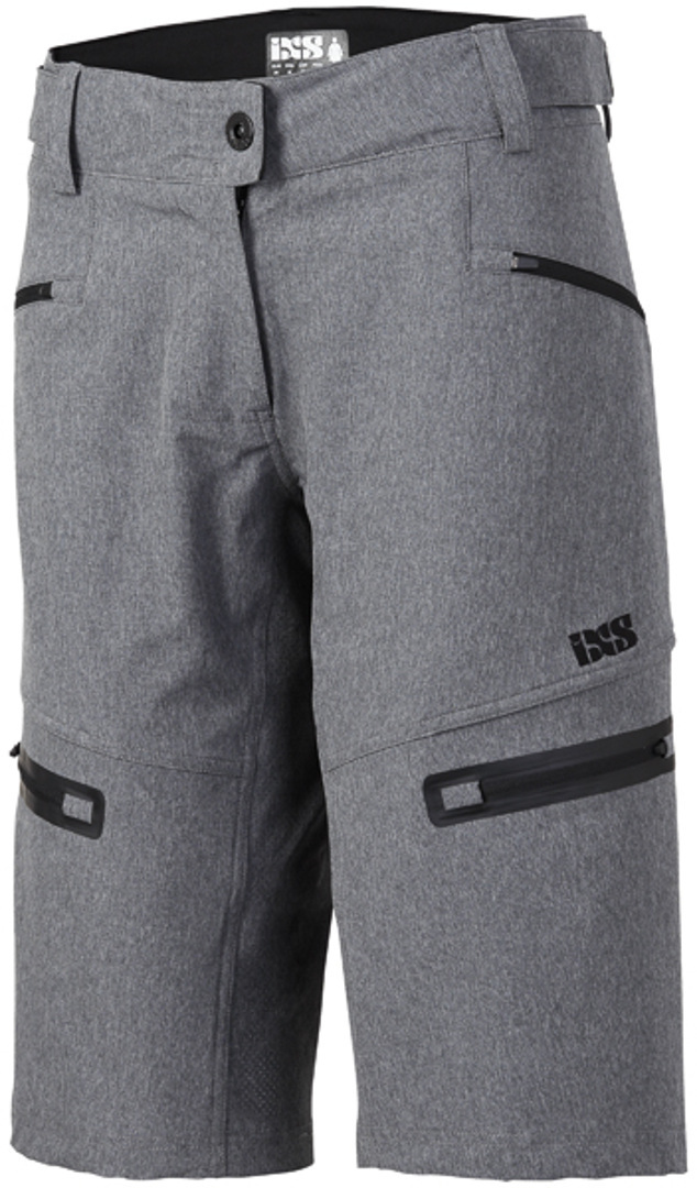 IXS Sever 6.1 BC Ladies Shorts, grey, Size 2XL for Women, grey, Size 2XL for Women