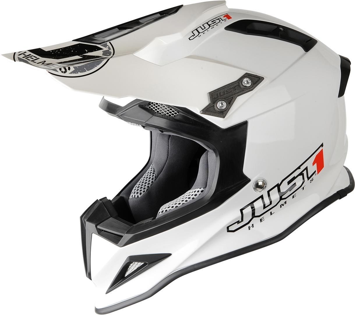 Just1 J12 Motocross Helmet, white, Size XS, XS White unisex