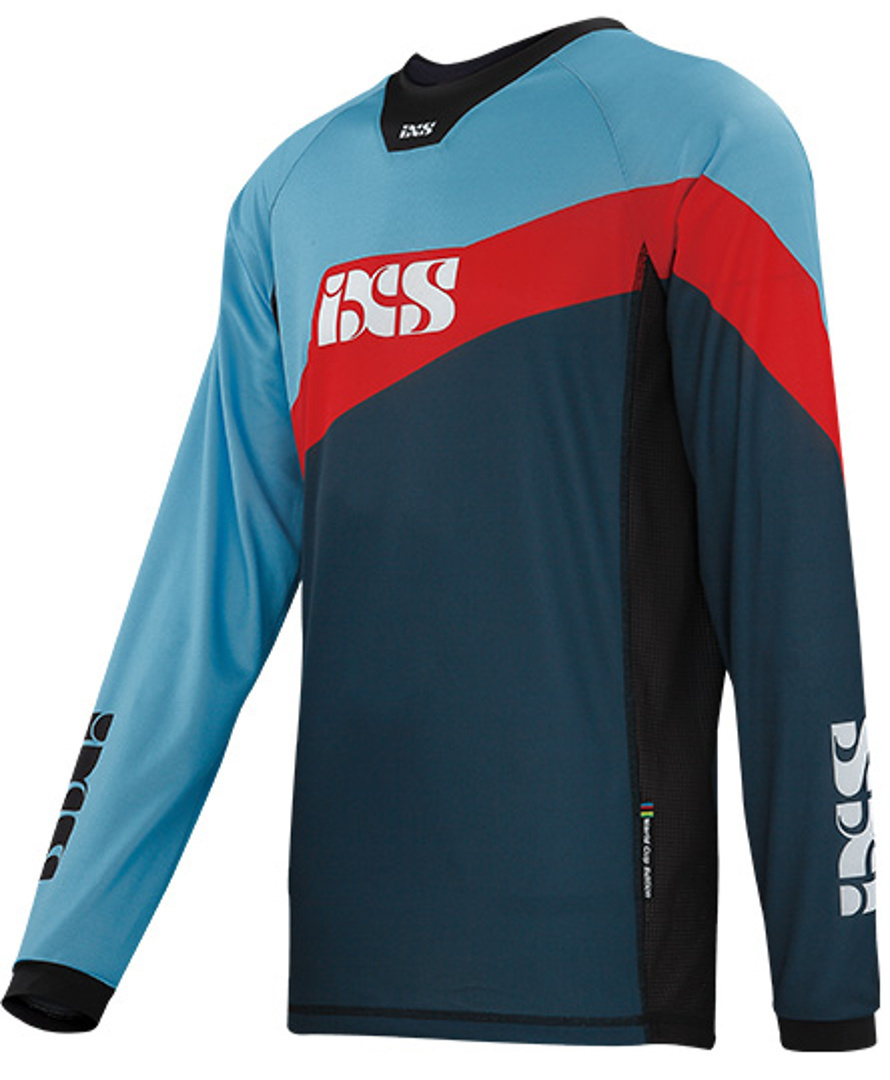 IXS Race 7.1 DH Jersey, red-blue, Size L, red-blue, Size L