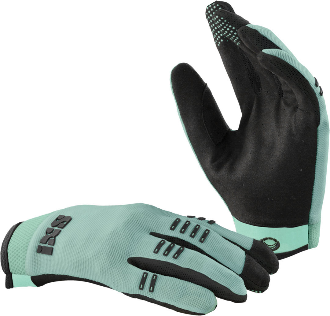 IXS BC-X3.1 Ladies Bicycle Gloves, black-turquoise, Size S for Women, black-turquoise, Size S for Women