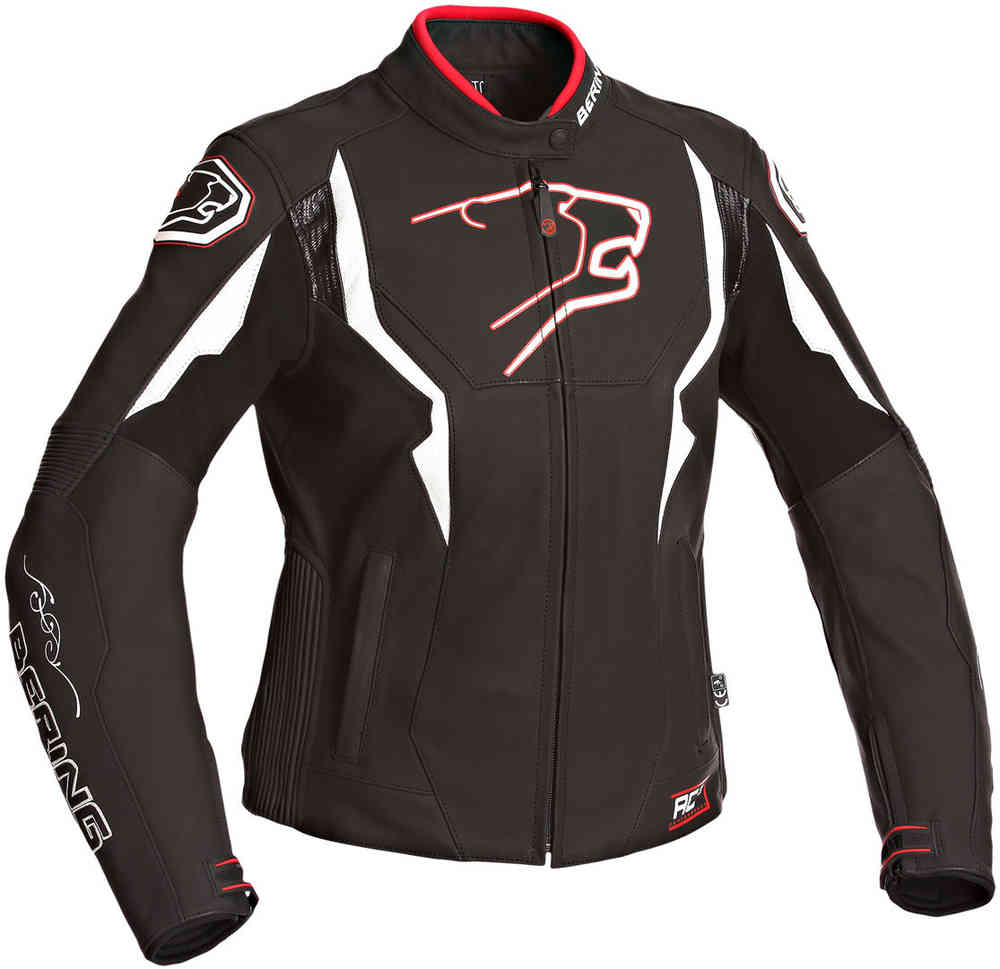 Bering Agera 女性のオートバイの革のジャケット