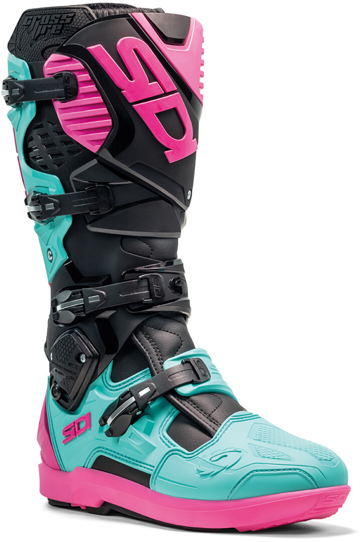 Sidi Crossfire 3 SRS Мотокросс сапоги мятный/чёрный/розовый 46 