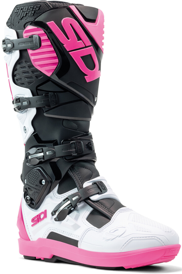 Sidi Crossfire 3 SRS Мотокросс сапоги Черный/белый/розовый 45 