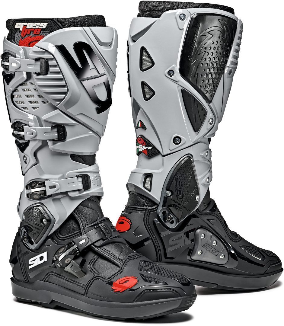 Sidi Crossfire 3 SRS Мотокросс сапоги Черный/Серый 42 