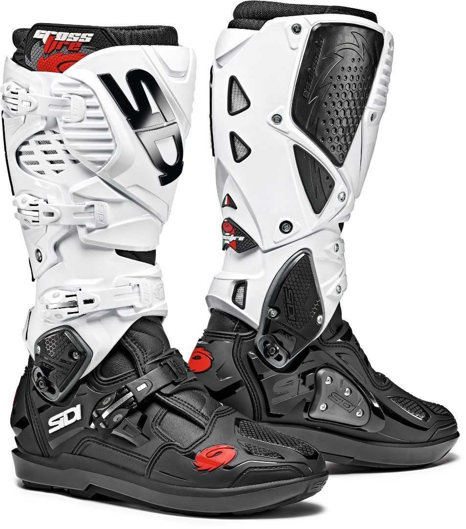 Sidi Crossfire 3 SRS Мотокросс сапоги Черный/Белый 42 