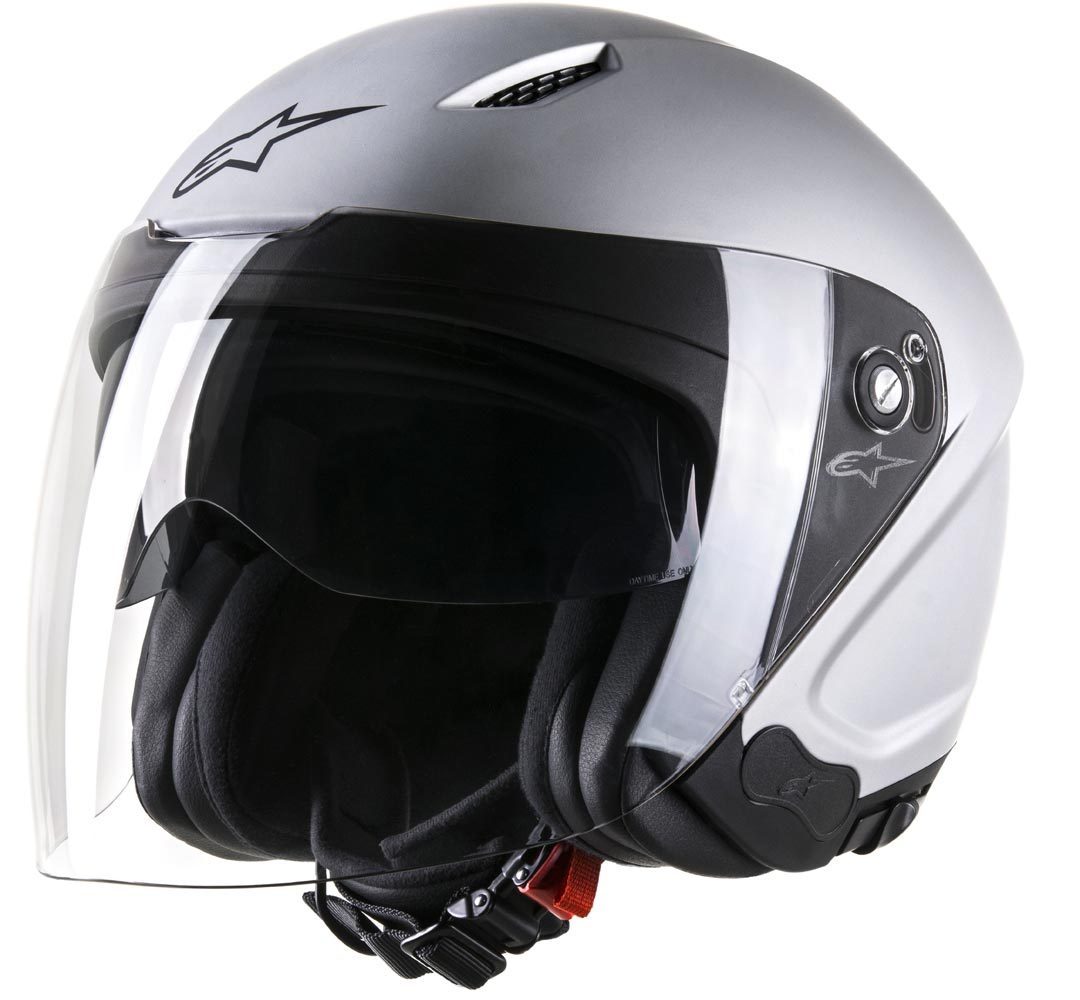 Alpinestars Novus Jet Helmet, silver, Size S, S Silver unisex