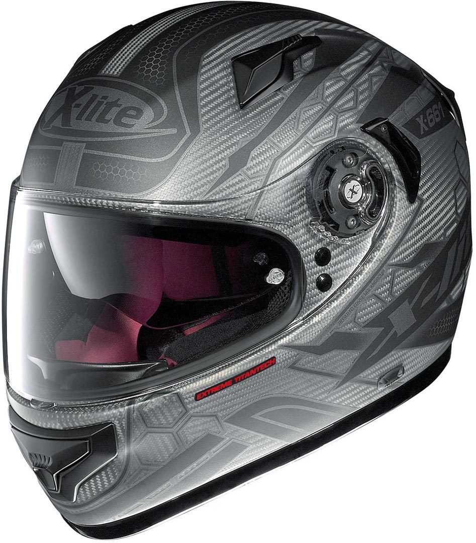 X-Lite X-661 Extreme Titantech Honeycomb Helmet, silver, Size S, silver, Size S