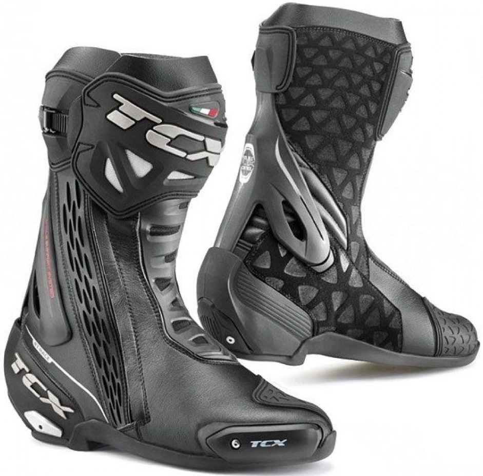 TCX RT-Race Motorcycle Boots, black, Size 40, black, Size 40