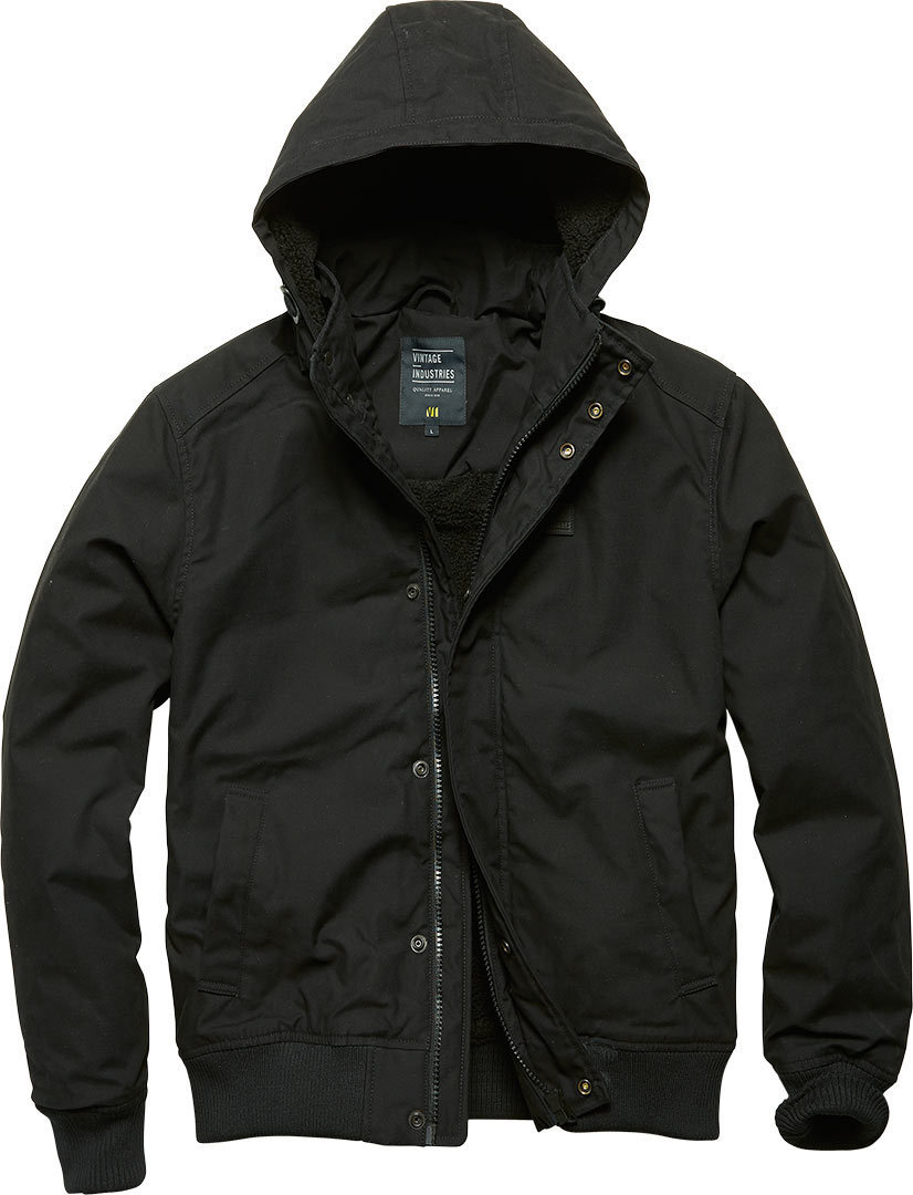 Vintage Industries Hudson Jacket, black, Size S, black, Size S