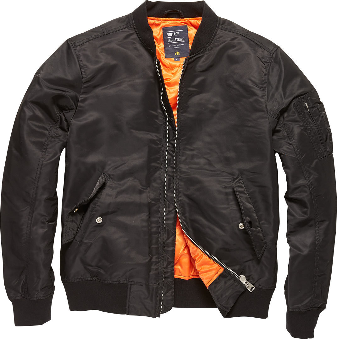 Vintage Industries Welder MA1 Jacket, black, Size S, black, Size S