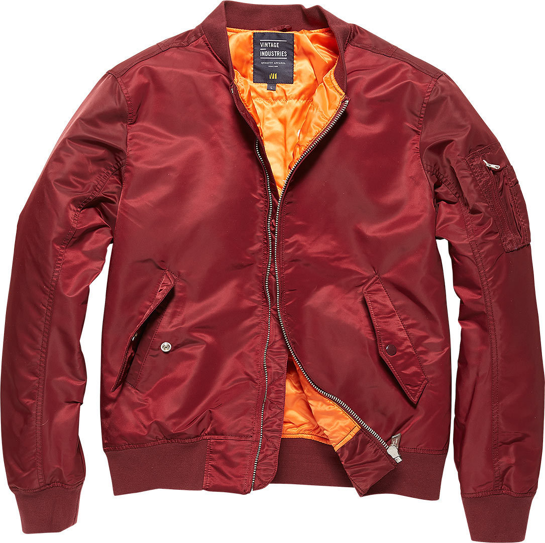 Vintage Industries Welder MA1 Jacket, red, Size S, red, Size S