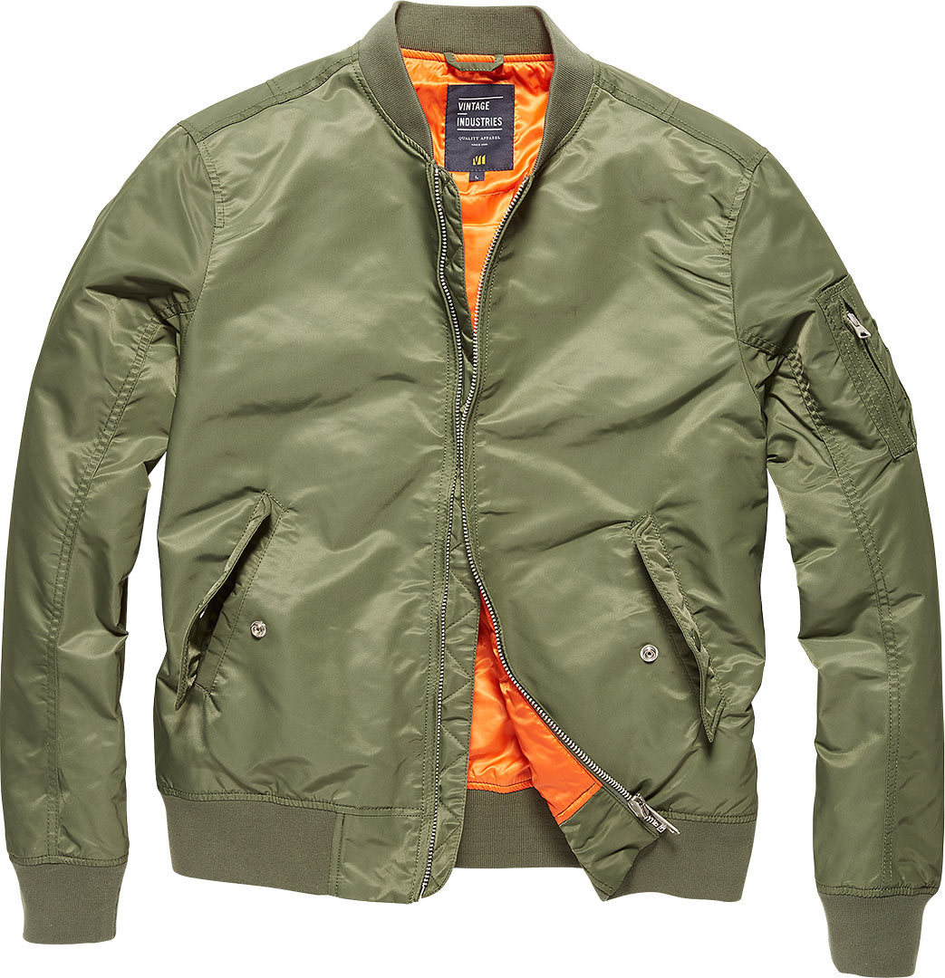 Vintage Industries Welder MA1 Jacket, green, Size S, green, Size S