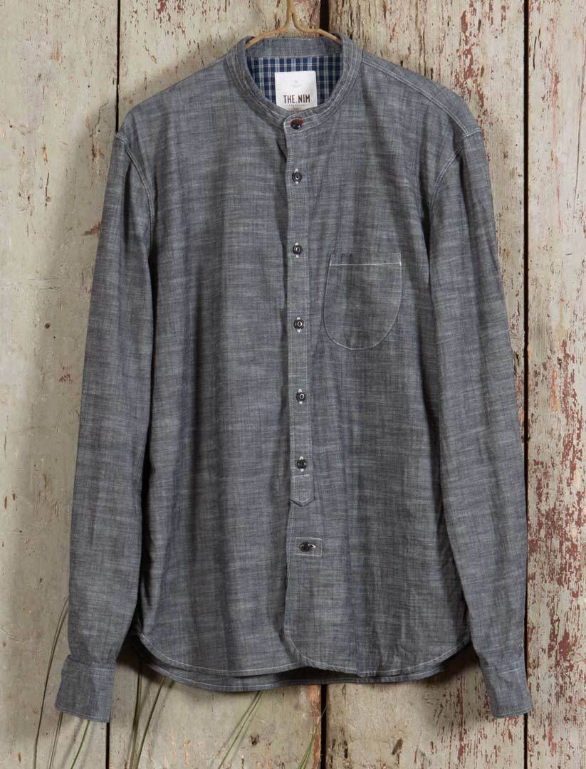 The.Nim Koreana Chemise, gris, taille S pour Hommes