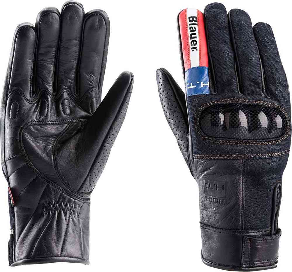 Blauer Combo Carbon Denim USA Motorcykelhandsker