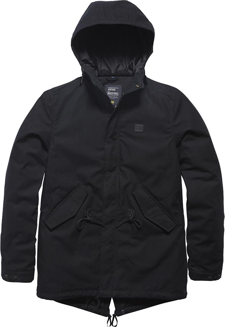 Vintage Industries Wallbrook Parka Jacket, black, Size 3XL, black, Size 3XL
