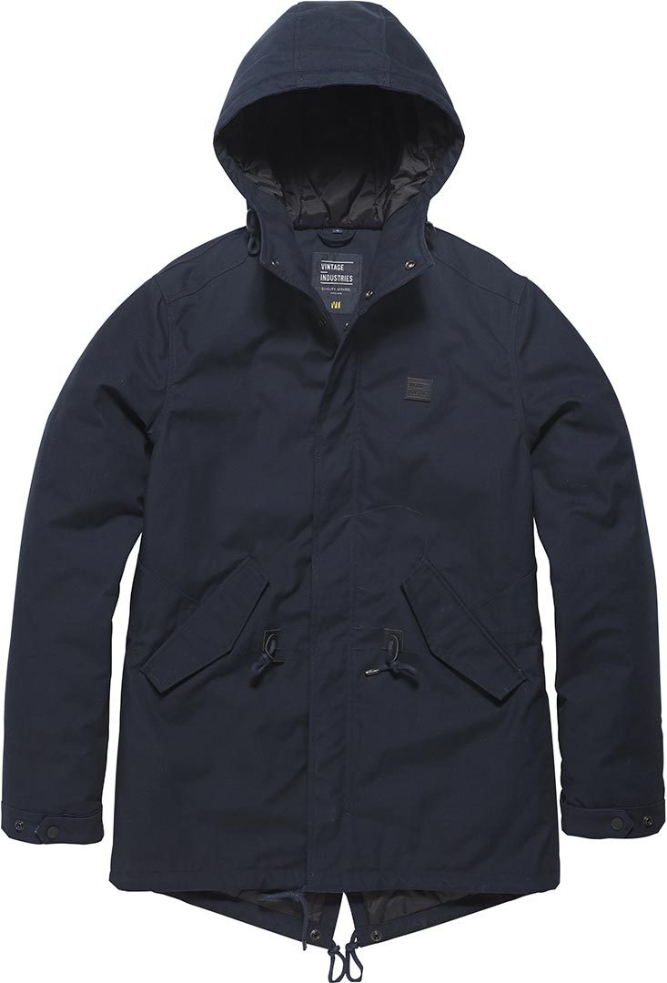 Vintage Industries Wallbrook Parka Jacket, blue, Size M, blue, Size M