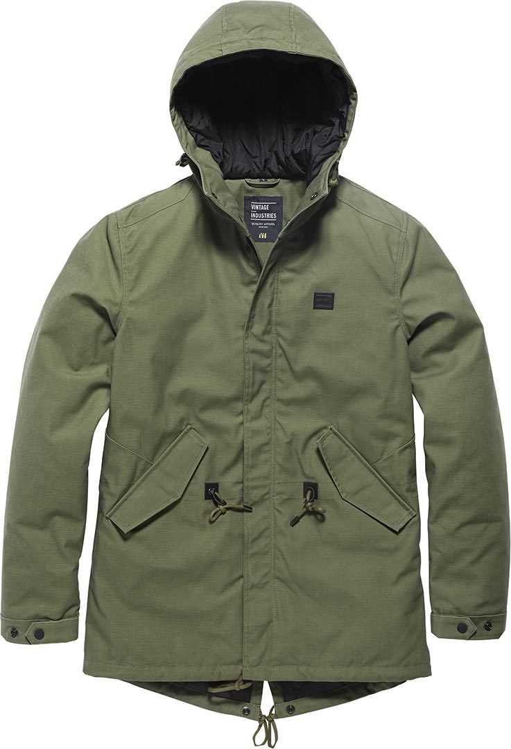 Vintage Industries Wallbrook Parka Jacket, green, Size S, green, Size S