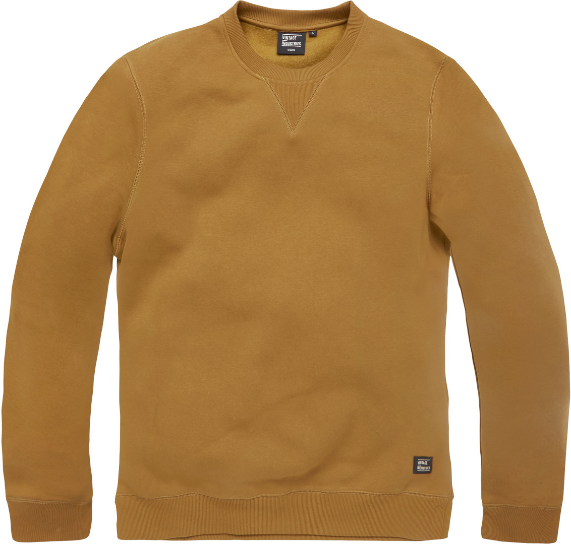Vintage Industries Greeley Crewneck Sweatshirt, brown, Size S, brown, Size S