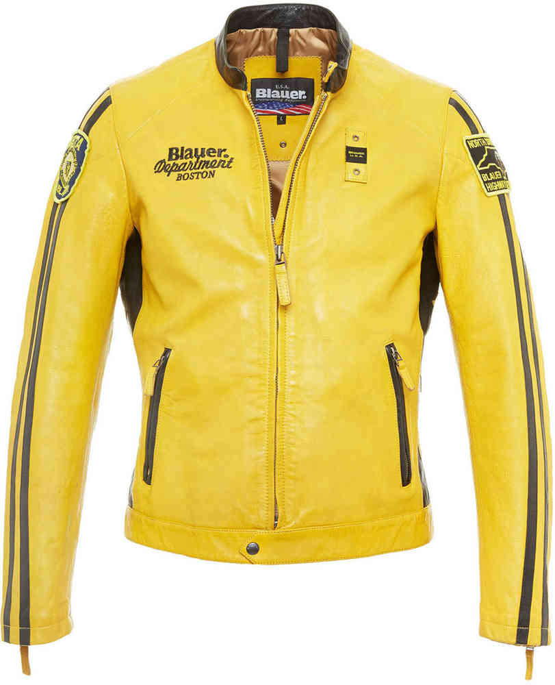 Blauer USA Garret Leather Jacket buy cheap FC Moto