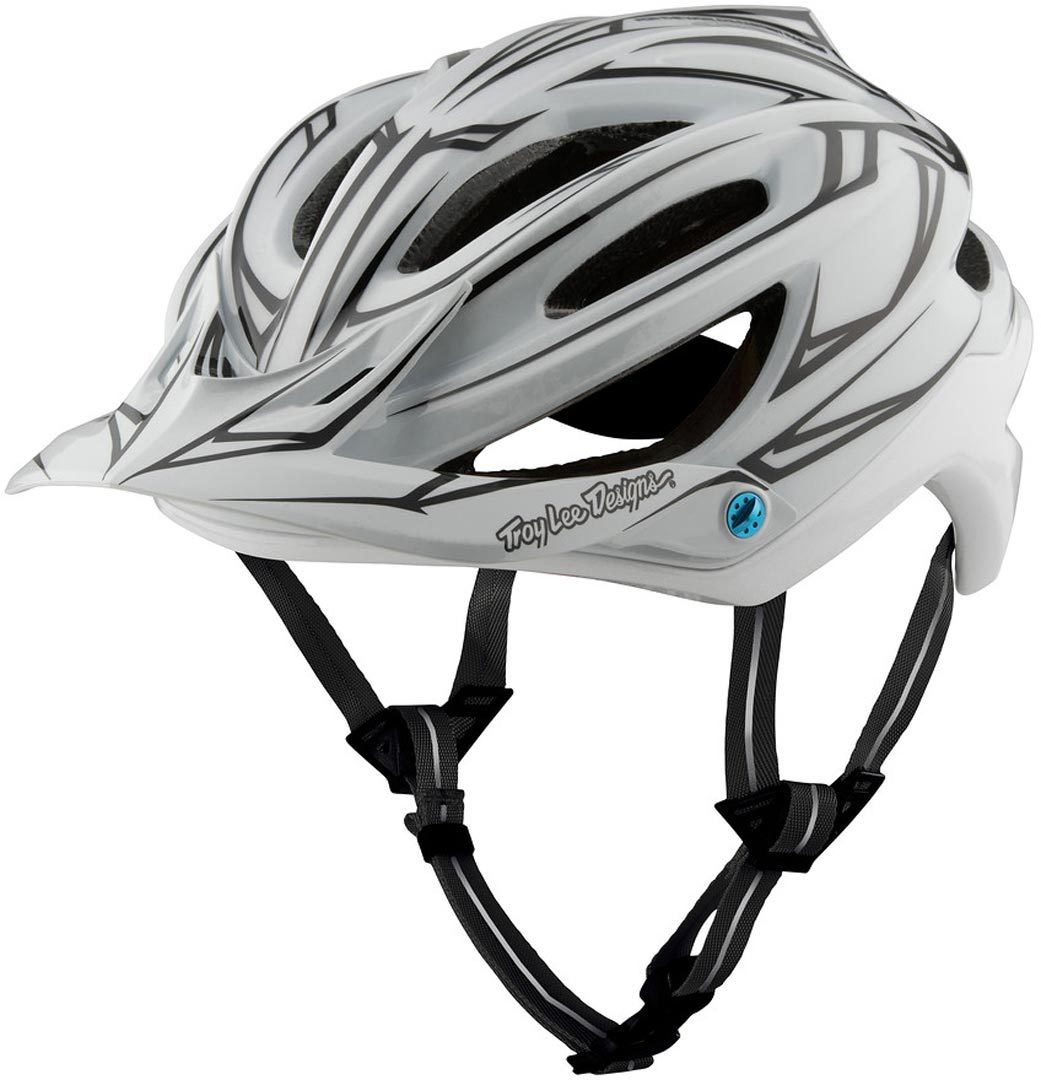 Troy Lee Designs A2 MIPS Pinstripe Bicycle Helmet, black-white, Size XL 2XL, black-white, Size XL 2XL