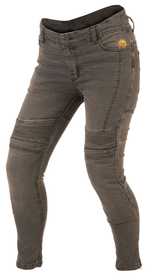 Trilobite Micas Urban Ladies Motorcycle Jeans, grey, Size 36 for Women, grey, Size 36 for Women