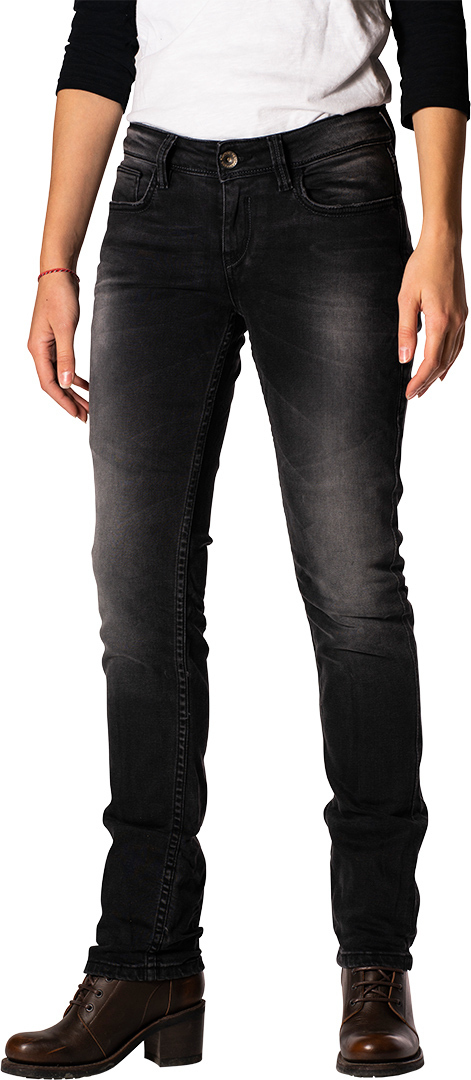 Image of Rokker The Donna Black Jeans Moto Donna, nero, dimensione 29 per donne