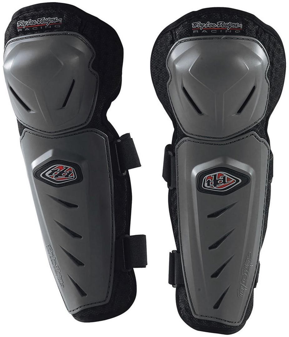 Troy Lee Designs Gray Knee Guards, black-grey, black-grey, Size One Size