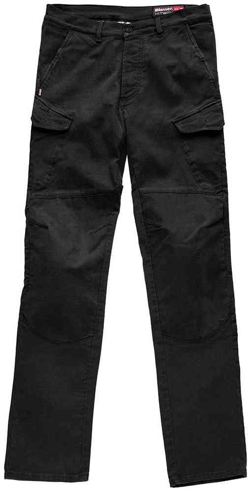 Blauer Stuart Cargo Canvas Motorrad Textilhose