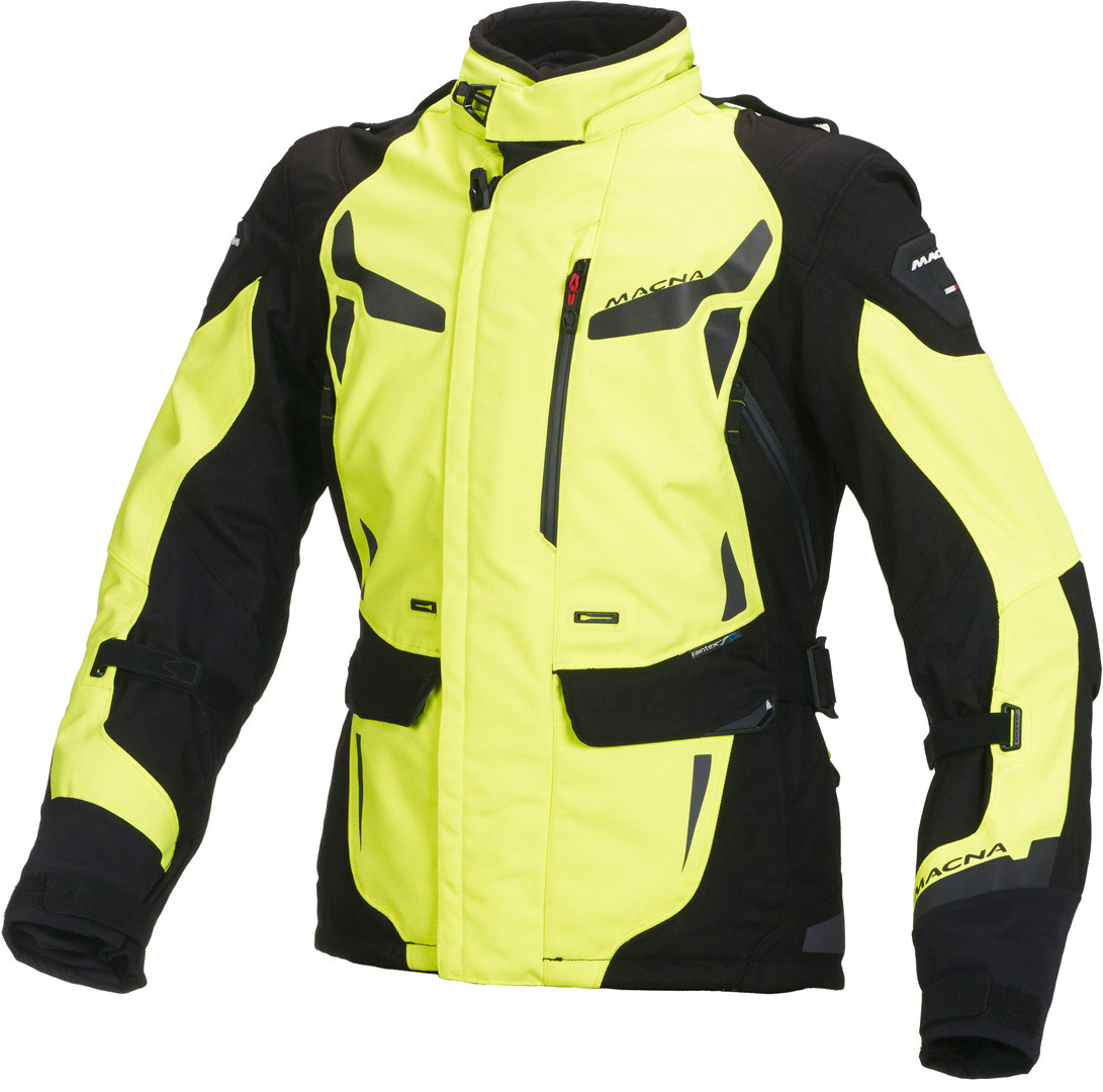 Macna Impact Pro Ladies Textile Jacket, black-green, Size S for Women, black-green, Size S for Women