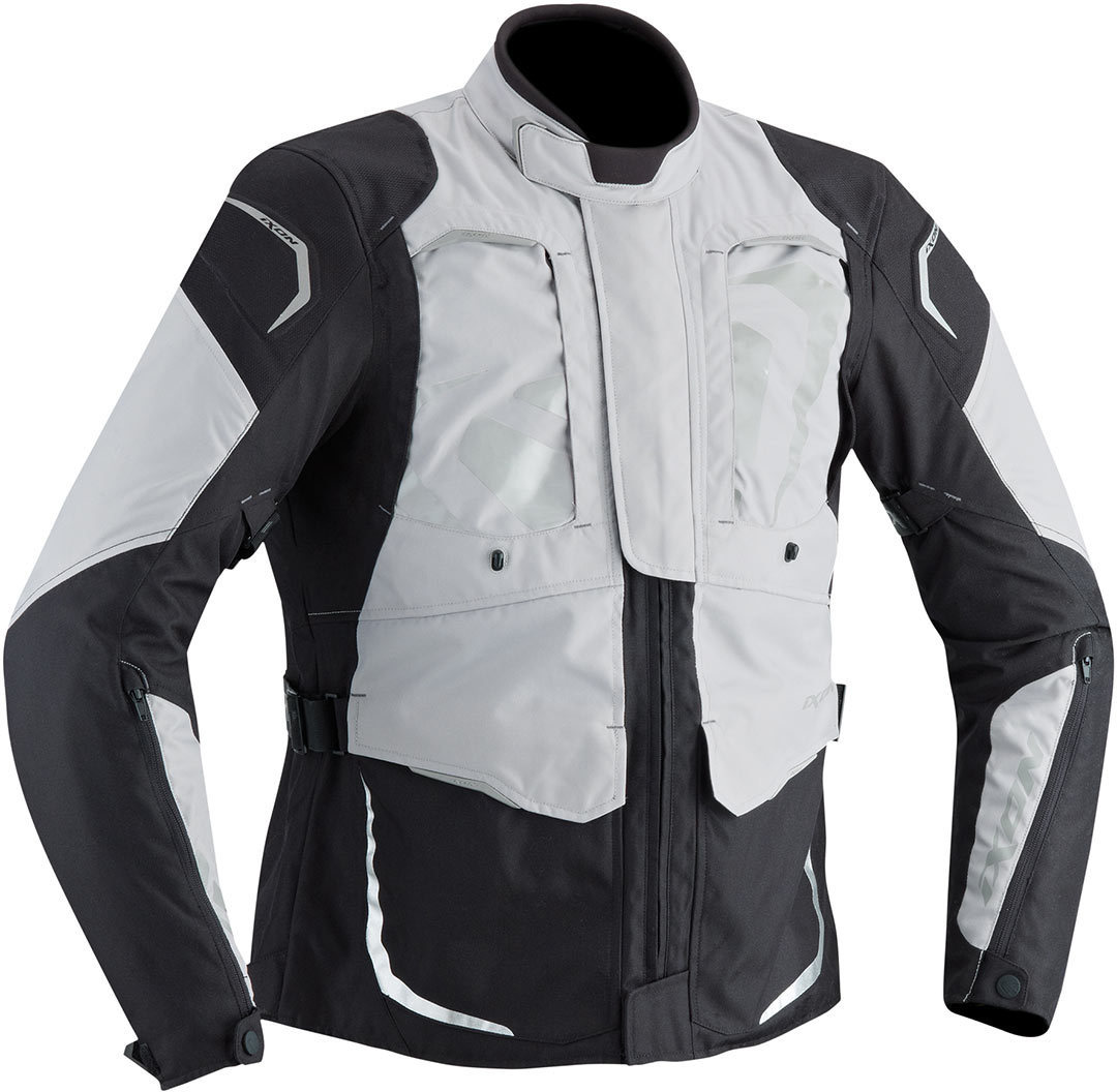 Ixon Cross Air waterproof Textile Jacket, black-grey, Size L, black-grey, Size L