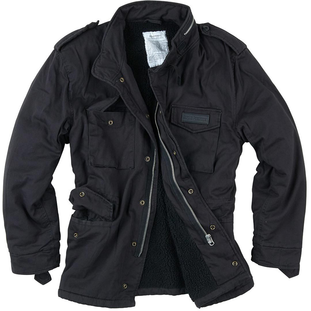 Surplus Paratrooper Veste d’hiver, noir, taille M pour Hommes