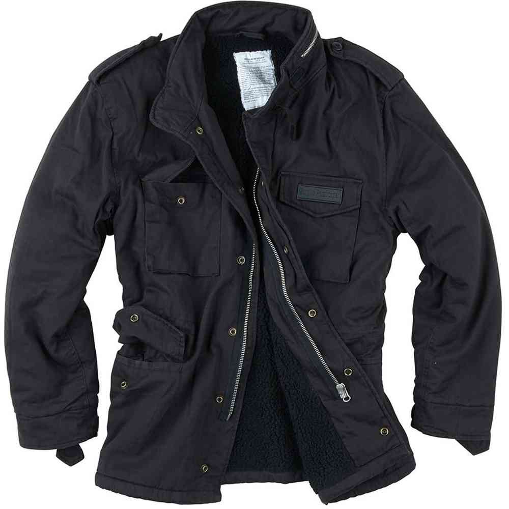 Surplus paratrooper winter hot sale jacket black washed