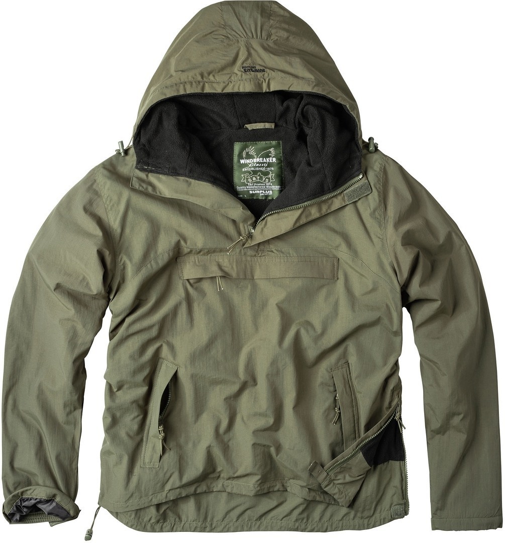 Surplus Windbreaker Veste, vert, taille M pour Hommes