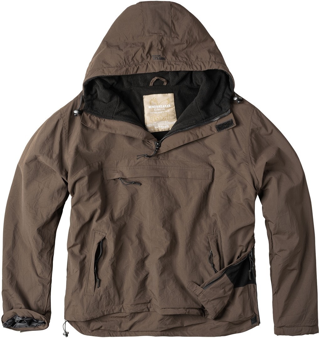 Surplus Windbreaker Jacket, brown, Size S, brown, Size S