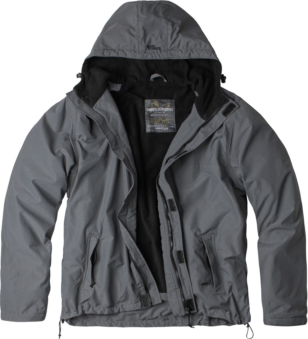 Image of Surplus Zipper Windbreaker Giacca, grigio, dimensione M