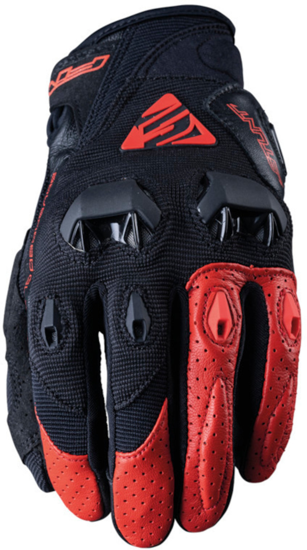 Image of Five Stunt Evo Gloves Guanti, nero-rosso, dimensione L