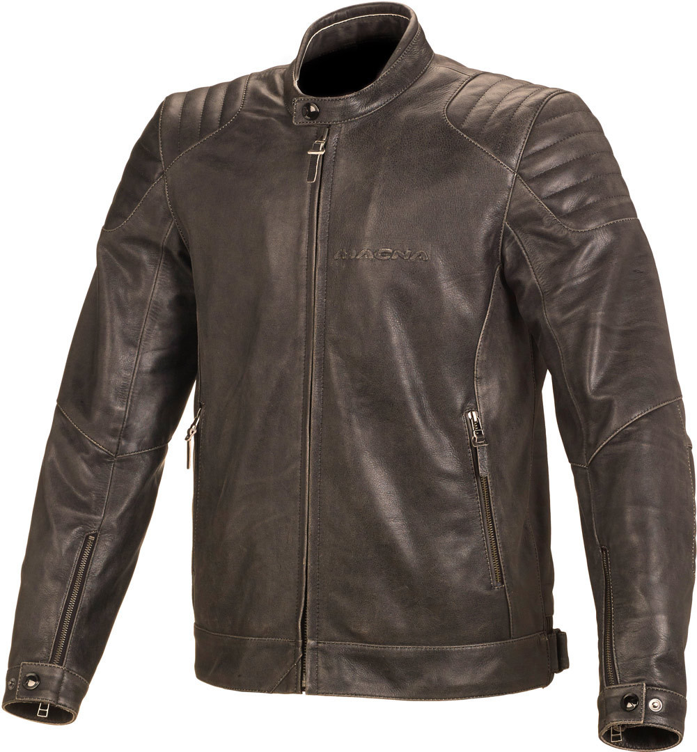 Macna Lance Motorcycle Leather Jacket, brown, Size 54, brown, Size 54