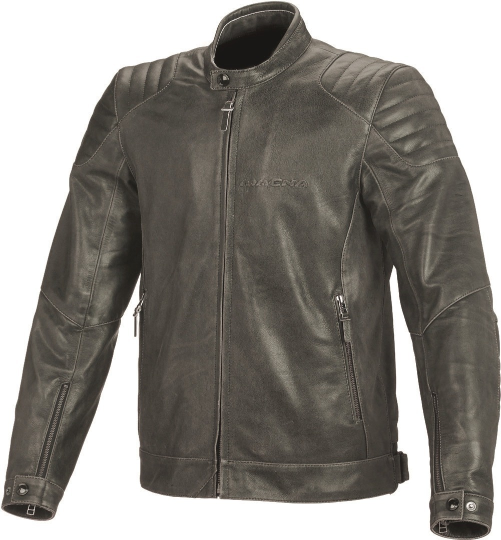Macna Lance Motorcycle Leather Jacket, black, Size 52, black, Size 52