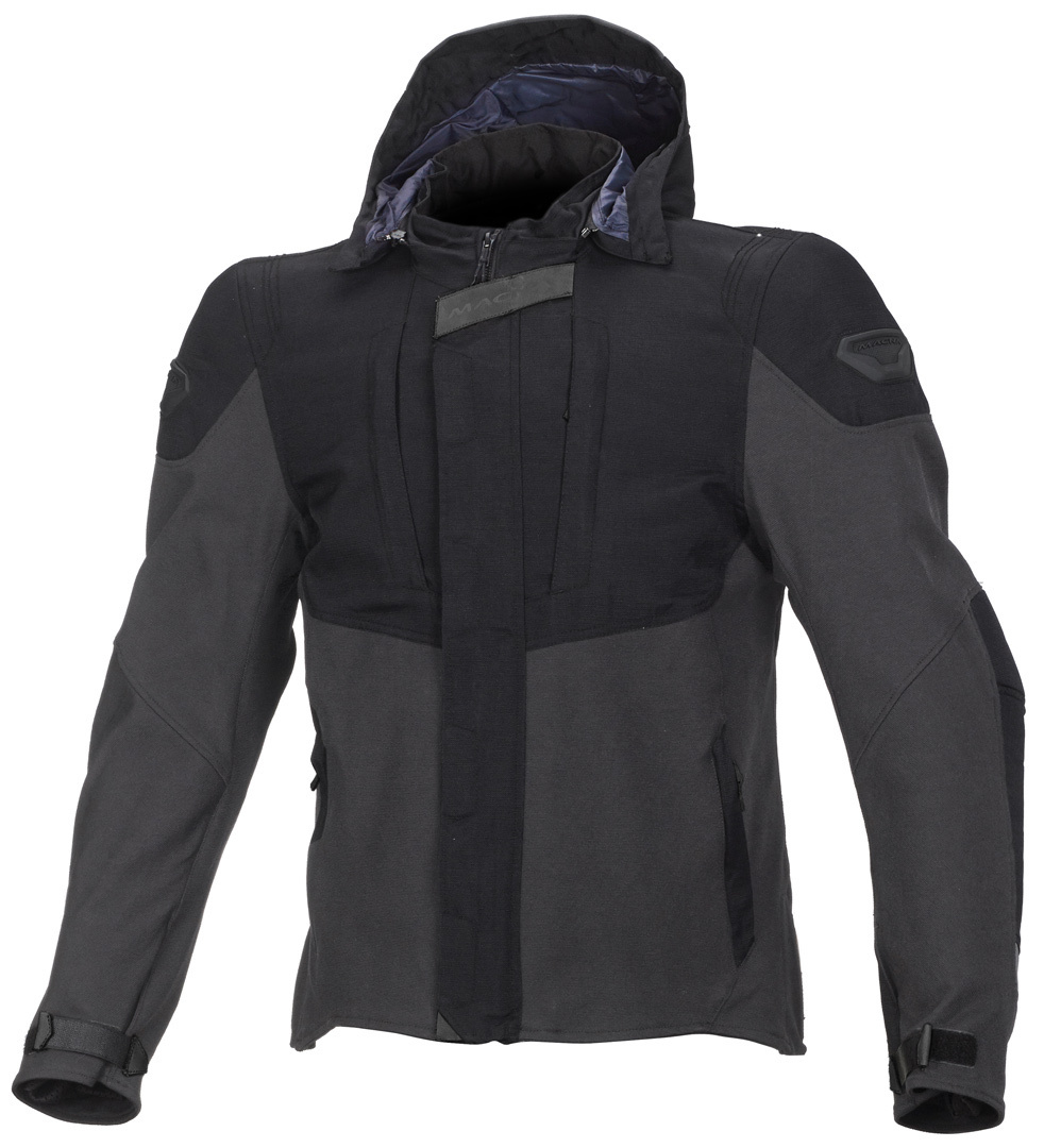 Macna Hoodini Textile Jacket, black-grey, Size XL, black-grey, Size XL
