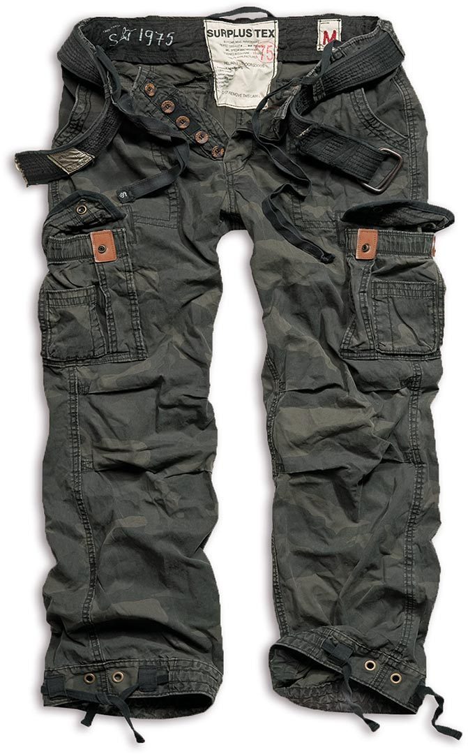 Surplus Premium Vintage Pants, black, Size S, black, Size S