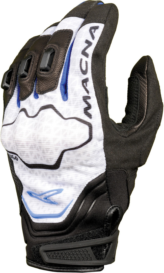 Macna Assault Gloves, black-white-blue, Size XL, black-white-blue, Size XL