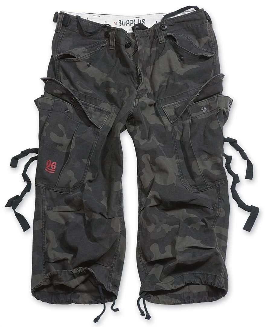 Surplus Engineer Vintage 3/4 Shorts, black, Size S, black, Size S
