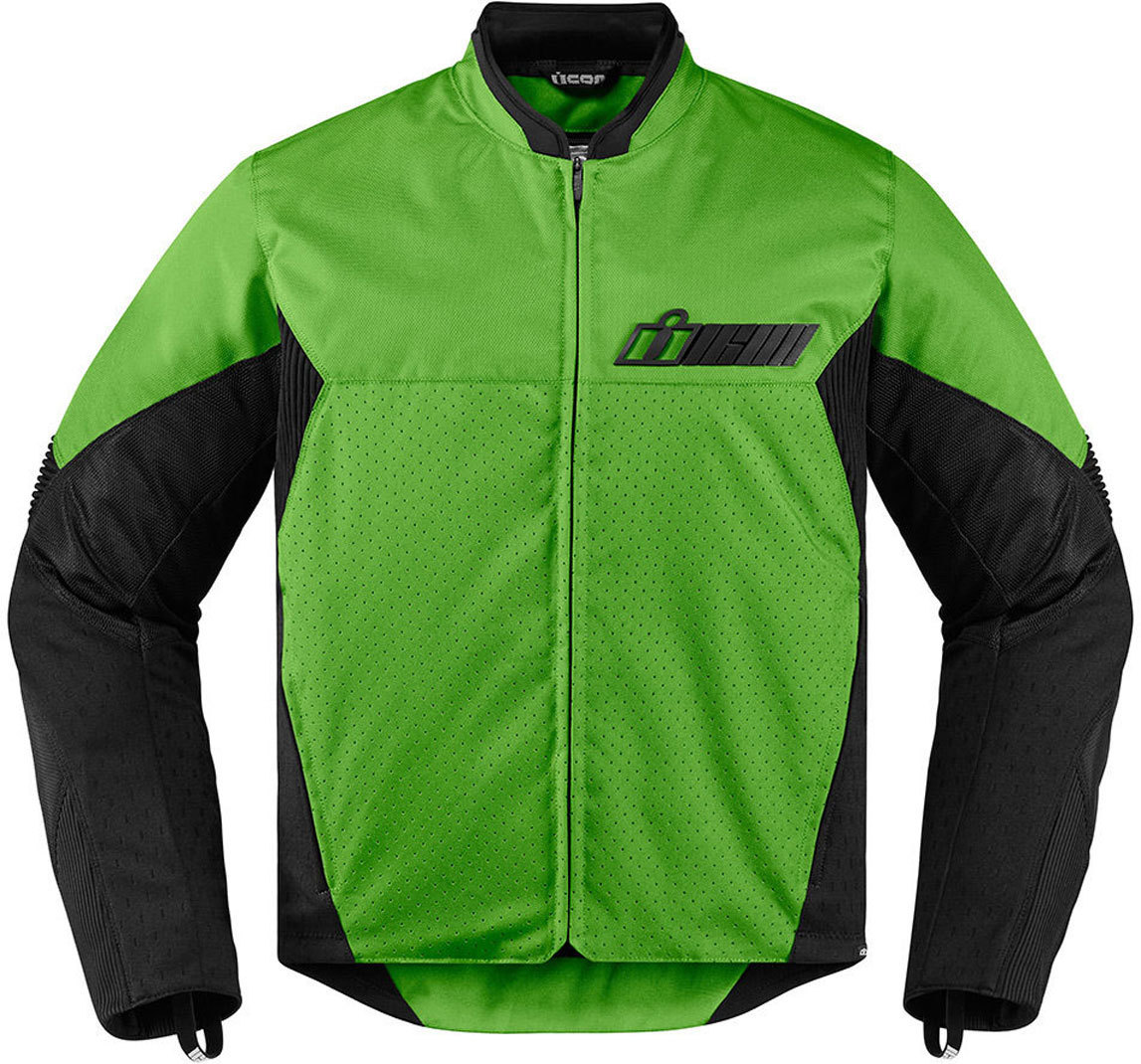 Icon Konflikt Textile Jacket, green, Size S, green, Size S