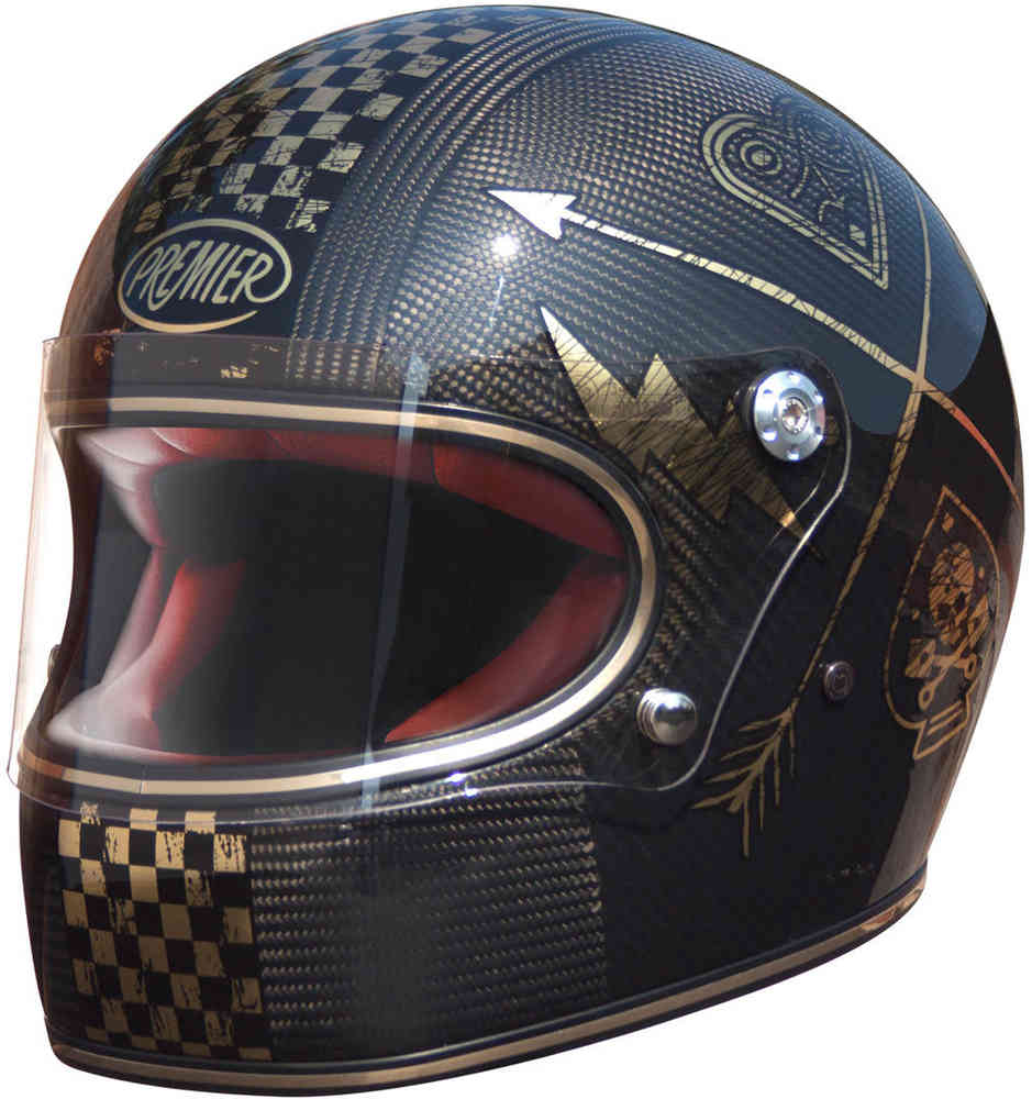 Premier Trophy Carbon NX Gold Chromed casque