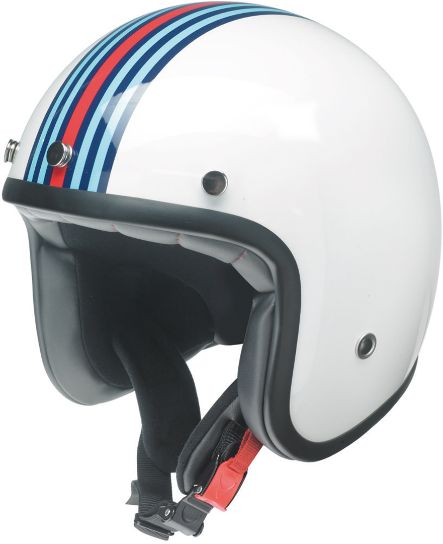 Redbike RB 768 Jet Helmet White/Blue/Orange Xs