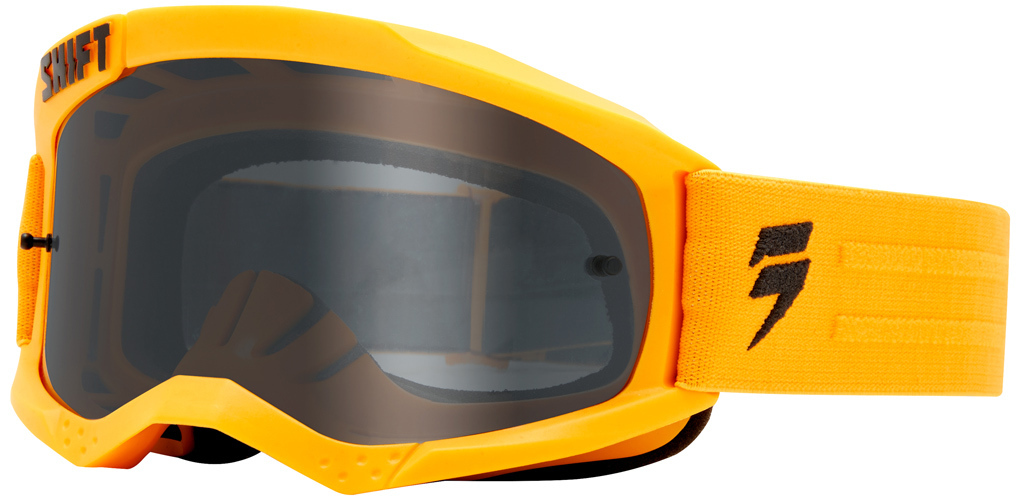Shift WHIT3 Non Mirrored Motocross Goggles, yellow, yellow